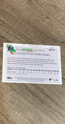 Jose Devers 2021 Topps Holiday HW116 trading card image rear
