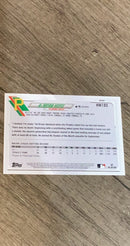 Ke'Bryan Hayes 2021 Topps Holiday HW185 trading card image rear