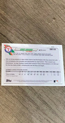 Kohei Arihara 2021 Topps Holiday HW144 trading card image rear