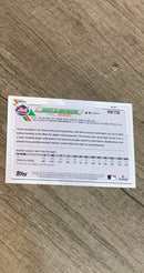 Travis Blankenhorn 2021 Topps Holiday Metallic Holiday HW156 trading card image rear