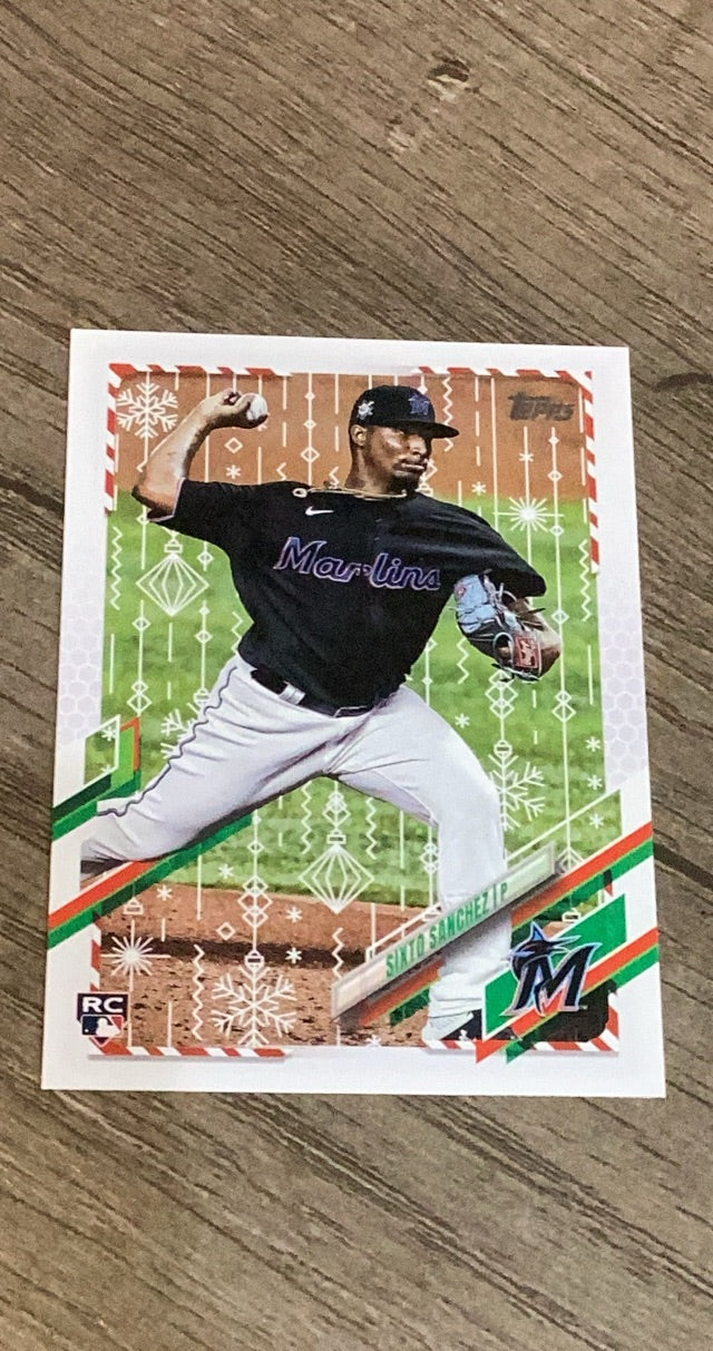 Sixto Sanchez 2021 Topps Holiday HW38 trading card image front