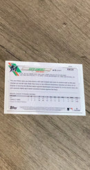 Sixto Sanchez 2021 Topps Holiday HW38 trading card image rear