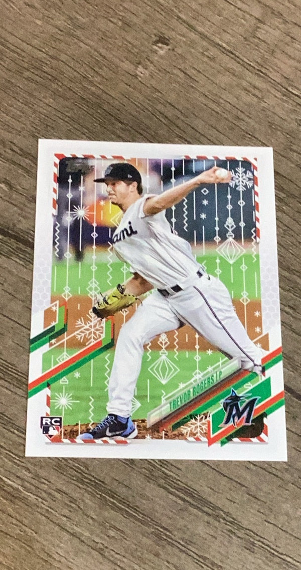 Trevor Rogers 2021 Topps Holiday HW204 trading card image front