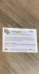 Gilberto Celestino 2021 Topps Holiday Metallic Holiday HW193 trading card image rear