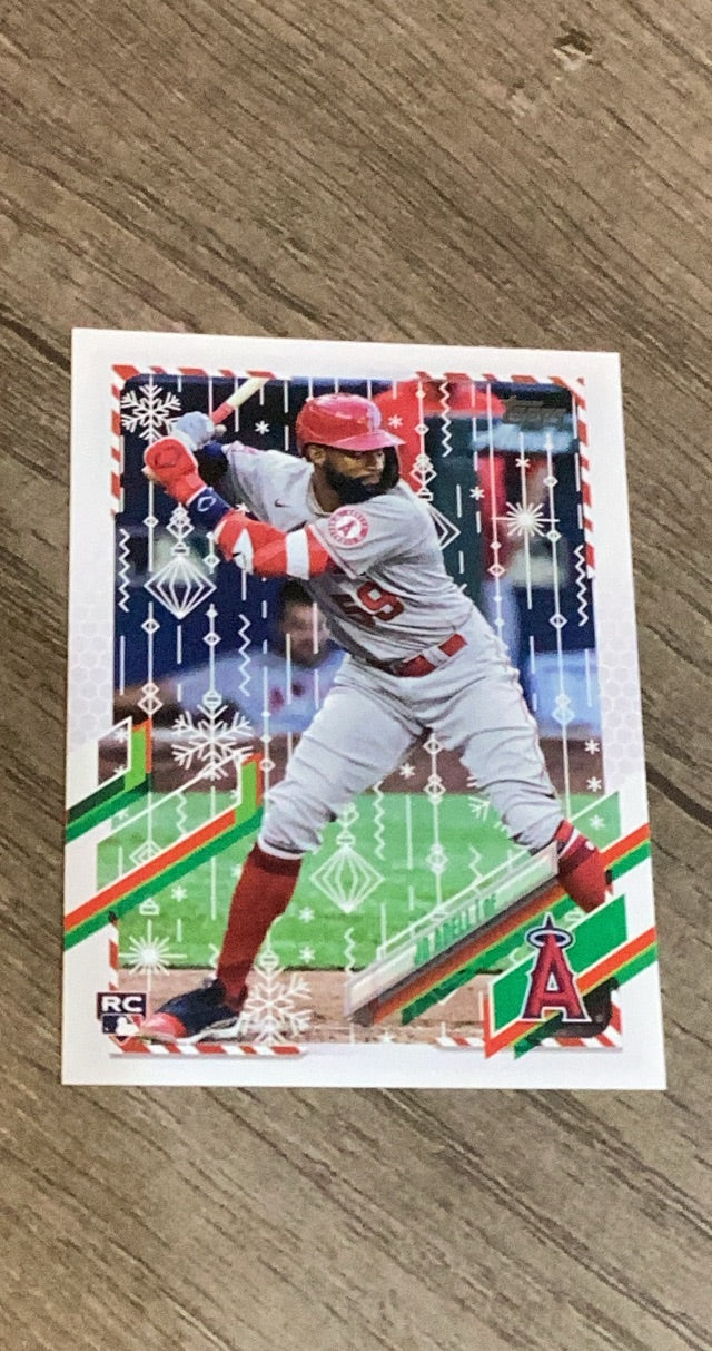 Jo Adell 2021 Topps Holiday HW135 trading card image front