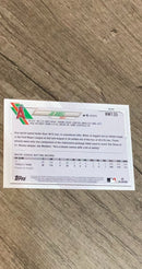 Jo Adell 2021 Topps Holiday HW135 trading card image rear