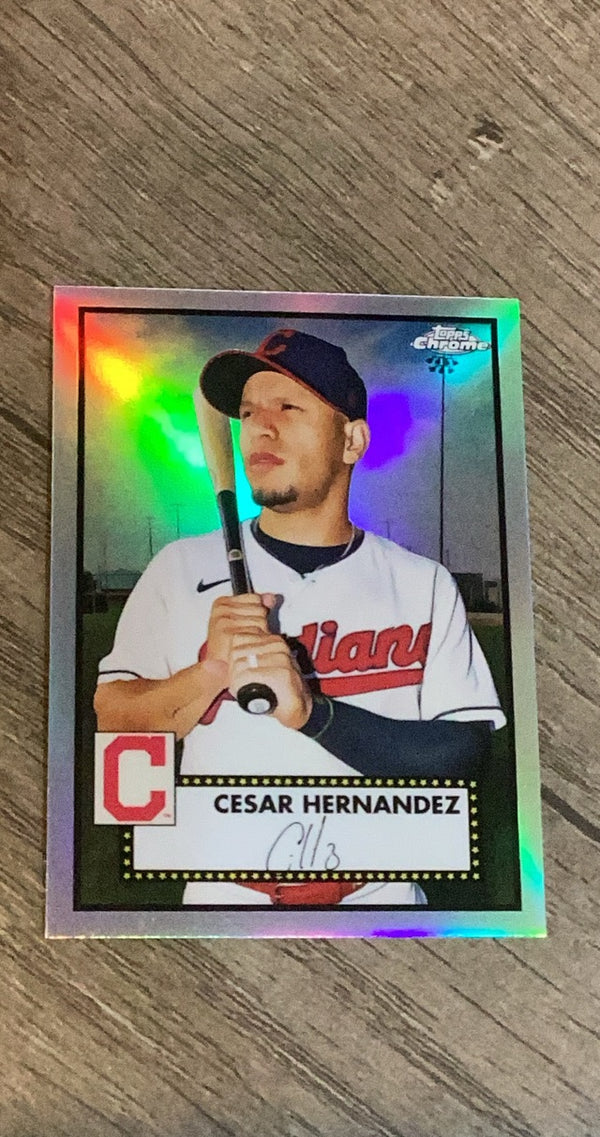 Cesar Hernandez 2021 Topps Chrome Platinum Anniversary Refractor 384 trading card image front
