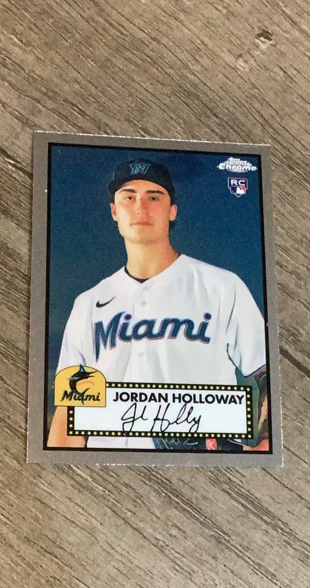 Jordan Holloway 2021 Topps Chrome Platinum Anniversary 110 trading card image front