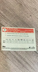Ke'Bryan Hayes 2021 Topps Chrome Platinum Anniversary 14 trading card image rear