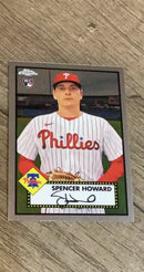 Spencer Howard 2021 Topps Chrome Platinum Anniversary 74 trading card image front