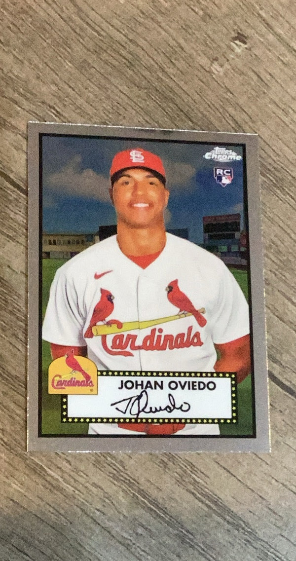 Johan Oviedo 2021 Topps Chrome Platinum Anniversary 89 trading card image front