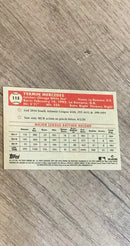 Yermin Mercedes 2021 Topps Chrome Platinum Anniversary 115 trading card image rear