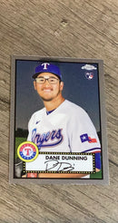 Dane Dunning 2021 Topps Chrome Platinum Anniversary 32 trading card image front