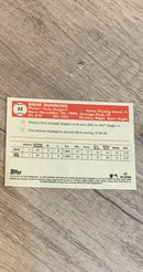 Dane Dunning 2021 Topps Chrome Platinum Anniversary 32 trading card image rear
