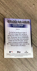 Jarren Duran 2022 Topps Update Stars of MLB Chrome SMLBC-65 trading card image rear