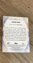 Javier Báez 2023 Topps Stars of MLB Chrome SMLBC-5 trading card image rear