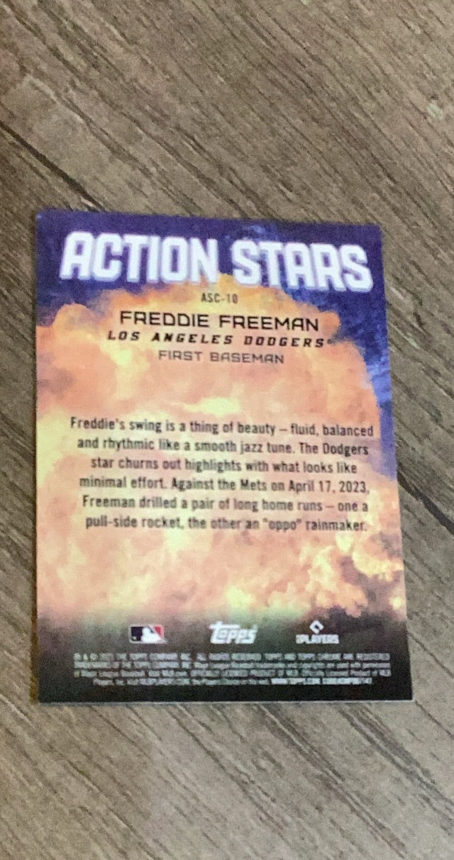 Freddie Freeman MLB Los Angeles Dodgers 2022 Topps Chrome All-Star Game ASC-10 trading card Topps