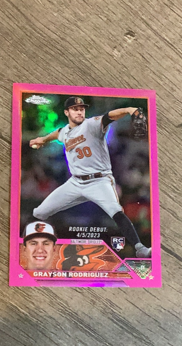 Grayson Rodriguez 2023 Topps Chrome Update Pink USC16 trading card image front