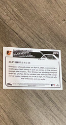 Grayson Rodriguez 2023 Topps Chrome Update Pink USC16 trading card image rear