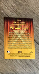 Bo Naylor 2023 Topps Chrome Topps in Technicolor TT-13 trading card image rear