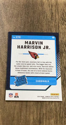 Marvin Harrison Jr. 2024 Donruss Optic 276 trading card image rear