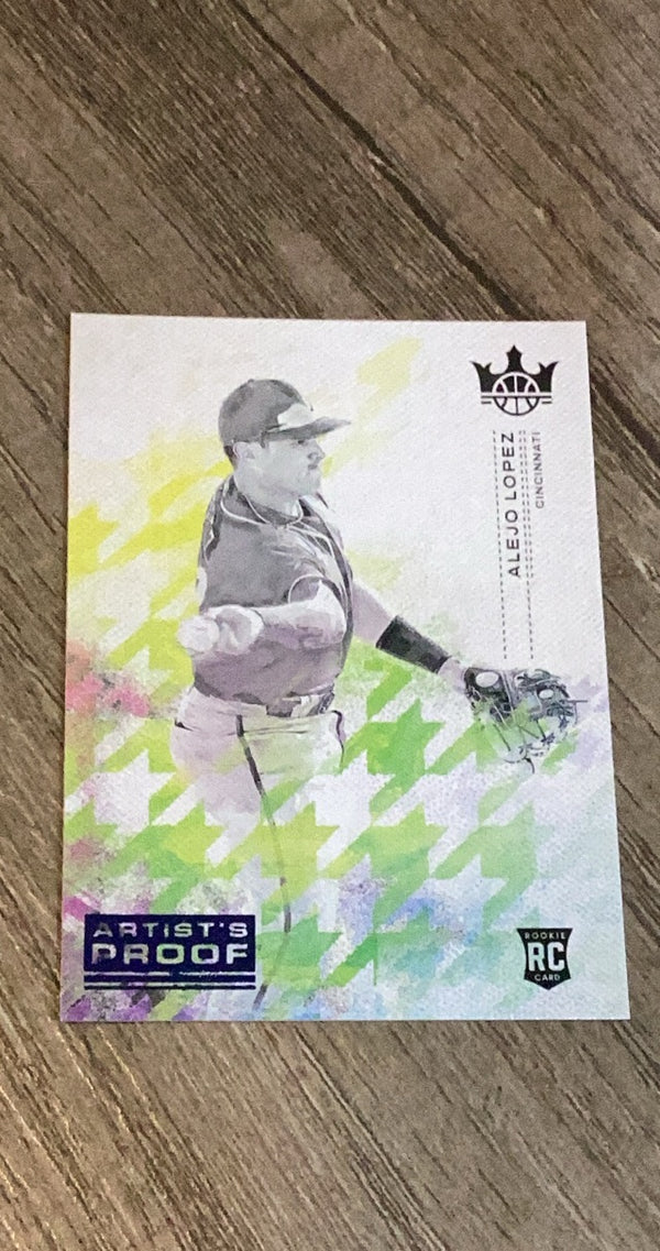 Alejo Lopez 2022 Diamond Kings - Artist's Proof Blue 166 trading card image front