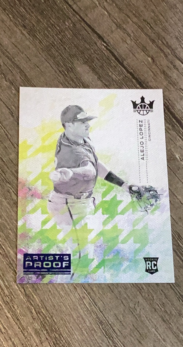 Alejo Lopez 2022 Diamond Kings - Artist's Proof Blue 166 trading card image front