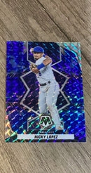 Nicky Lopez 2022 Panini Mosaic - Blue Camo Mosaic 135 trading card image front