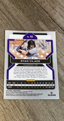 Ryan Vilade 2022 Panini Prizm 163 trading card image rear