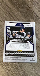 Anthony Rizzo 2022 Panini Prizm - Purple Prizm 126 trading card image rear