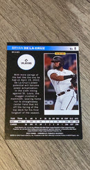 Bryan De La Cruz 2022 Panini Chronicles - Pinnacle 8 trading card image rear