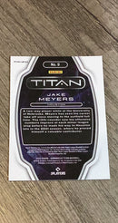 Jake Meyers 2022 Panini Chronicles - Titan Pink Pulsar 9 trading card image rear