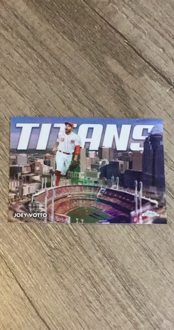 Joey Votto 2023 Topps Chrome Update - Titans CT-20 trading card image front