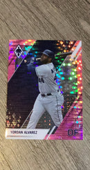Yordan Alvarez 2022 Panini Chronicles - Phoenix Pink Pulsar 25 trading card image front