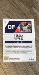 Yordan Alvarez 2022 Panini Chronicles - Phoenix Pink Pulsar 25 trading card image rear