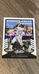 Jazz Chisholm 2022 Panini Absolute - Statistically Speaking Retail SS-14 trading card image front