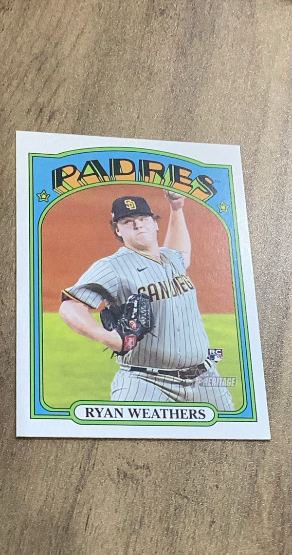 Ryan Weathers 2021 Topps Heritage 634 rookie card image front