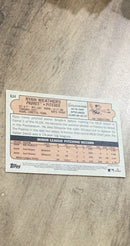 Ryan Weathers 2021 Topps Heritage 634 rookie card image rear