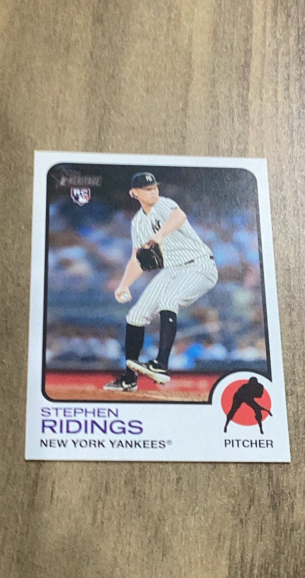 Stephen Ridings 2022 Topps Heritage 604 rookie card image front