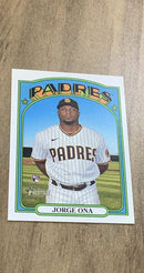Jorge Ona 2021 Topps Heritage 504 rookie card image front