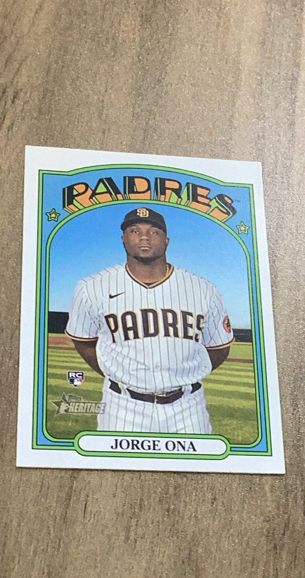 Jorge Ona 2021 Topps Heritage 504 rookie card image front
