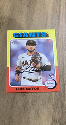 Luis Matos 2024 Topps Heritage 101 rookie card image front
