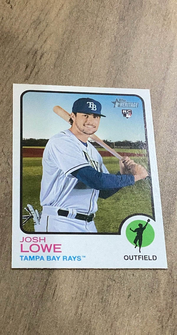 Josh Lowe 2022 Topps Heritage 303 rookie card image front