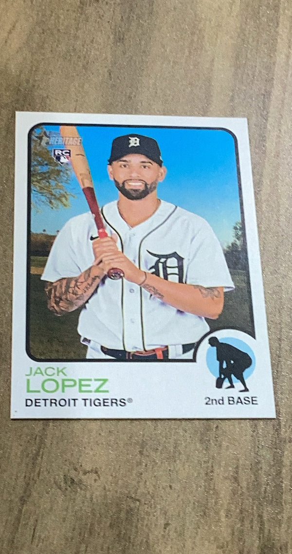 Jack Lopez 2022 Topps Heritage 606 rookie card image front