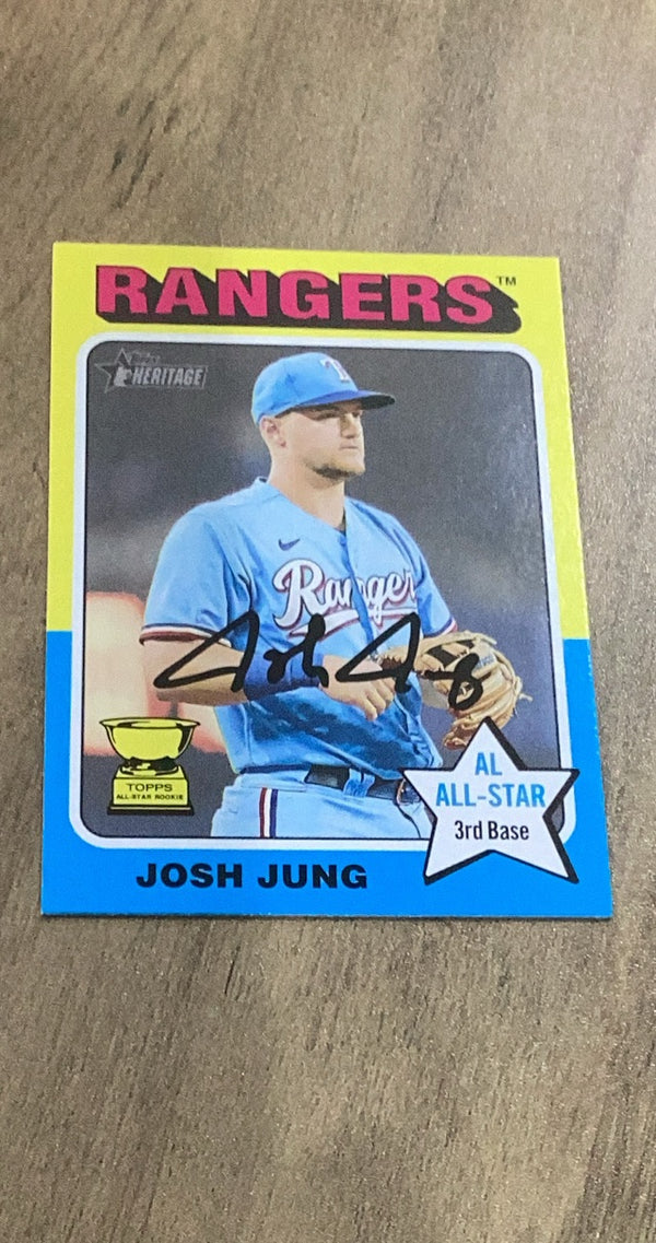 Josh Jung 2024 Topps Heritage 298 RC insert image front