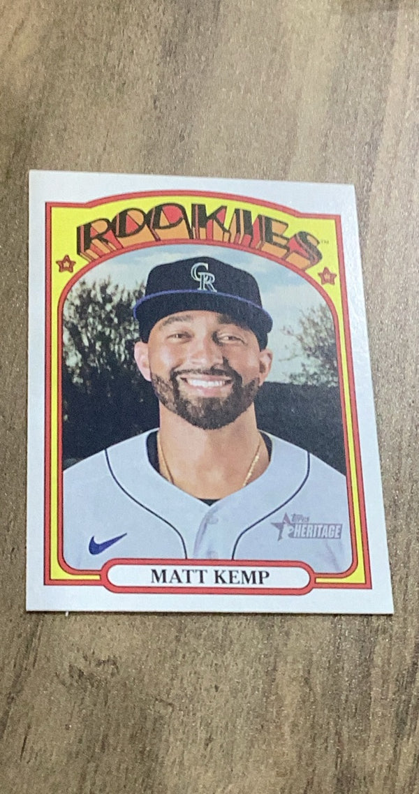 Matt Kemp 2021 Topps Heritage 348 base card image front
