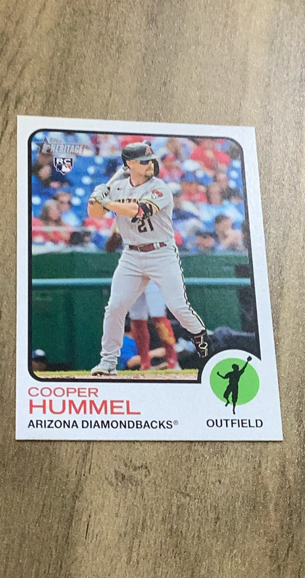 Cooper Hummel 2022 Topps Heritage 504 rookie card image front