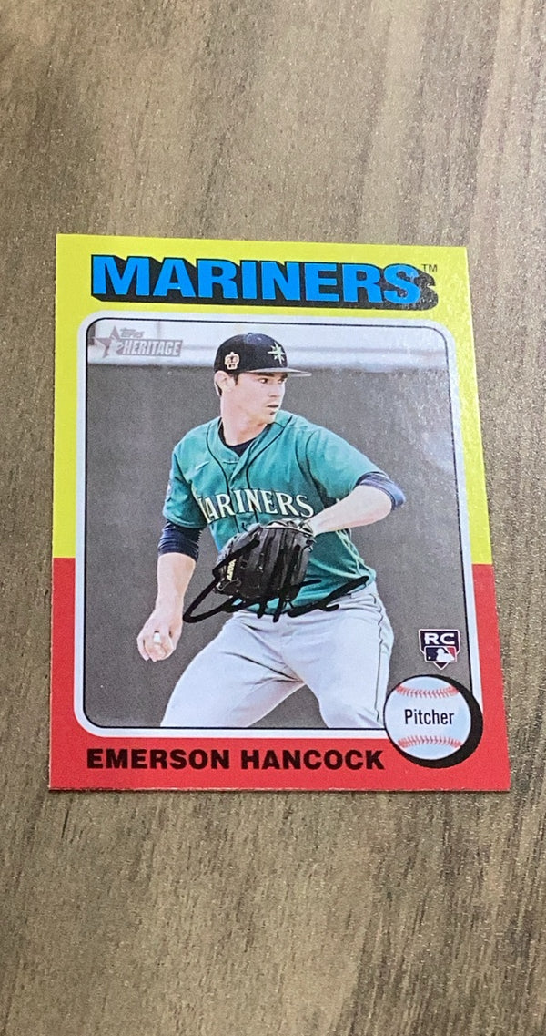 Emerson Hancock 2024 Topps Heritage 320 rookie card image front