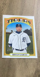 Bryan Garcia 2021 Topps Heritage 642 rookie card image front