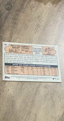 Braxton Garrett 2021 Topps Heritage 697 rookie card image rear